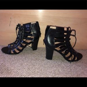 Slightly worn xoxo black heels